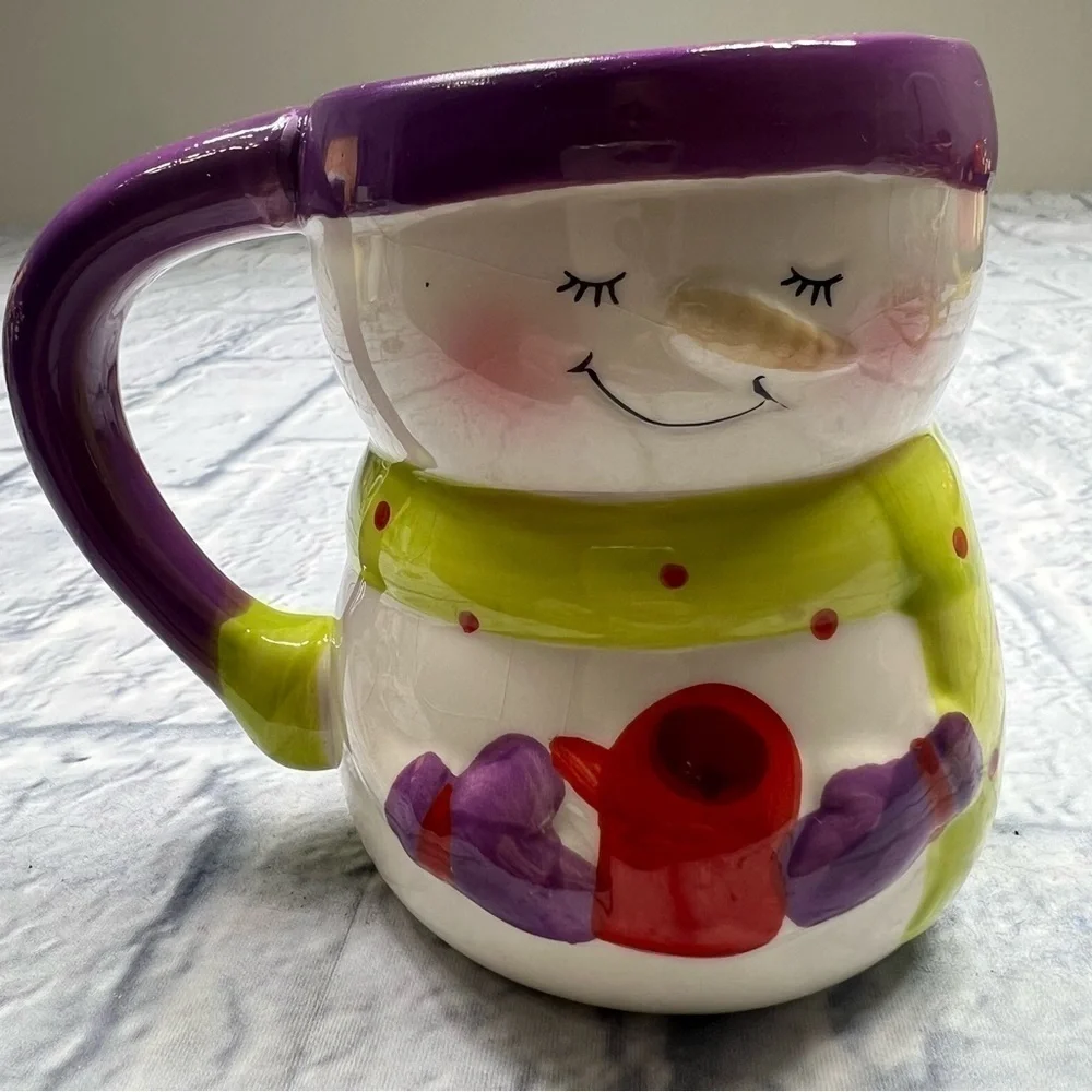 Mr and Mrs Snowman mugs